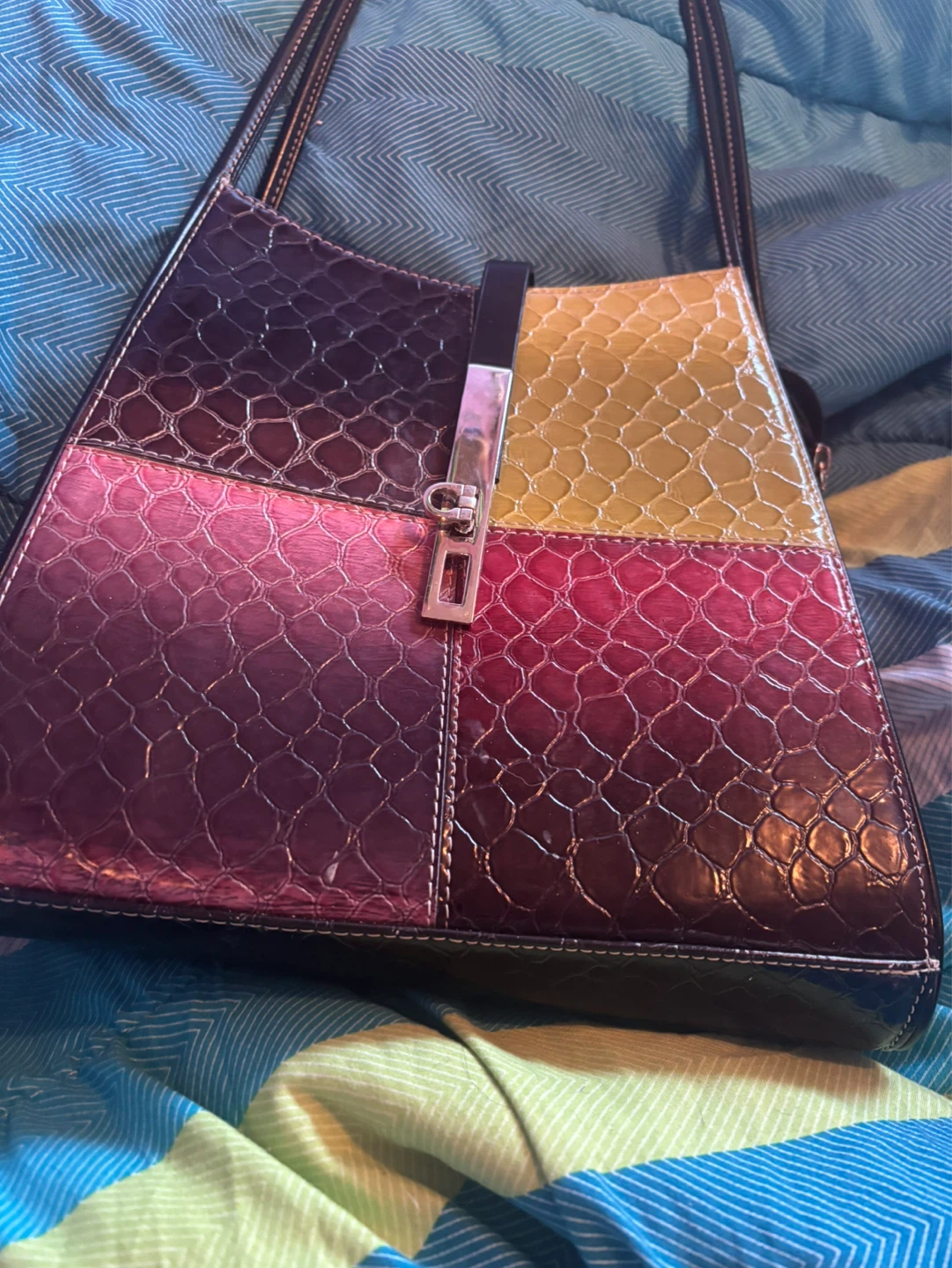 Coach Leather Hobo Handbag - Red - photo 2