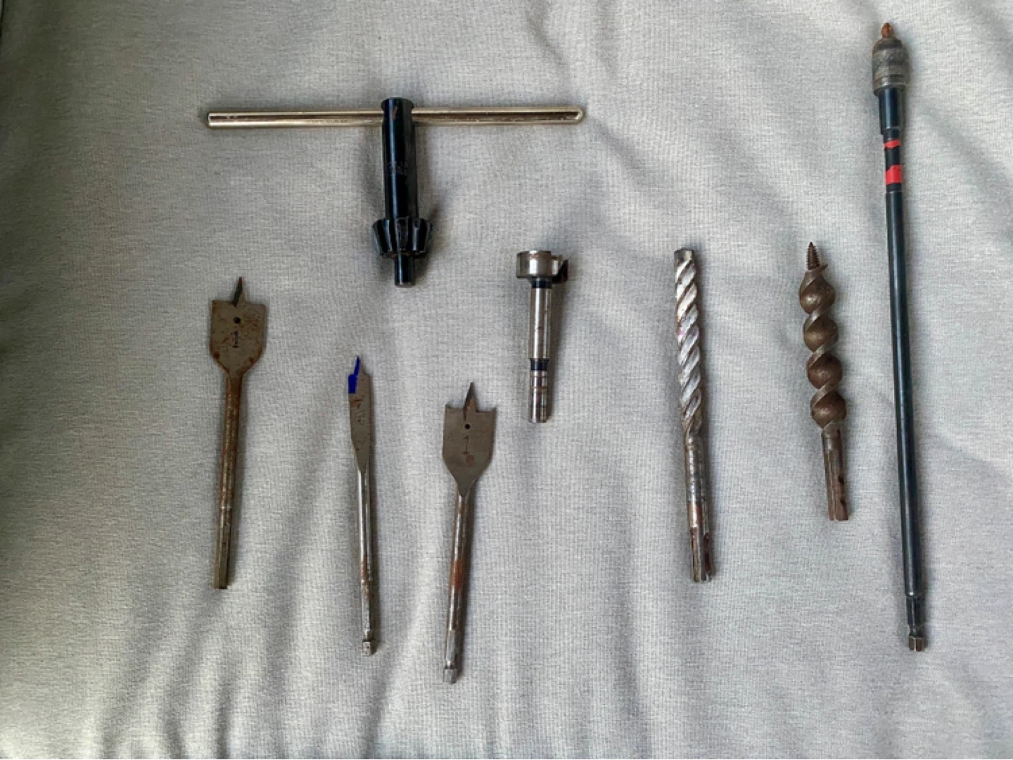 Drill Bit Set with Chuck Key
