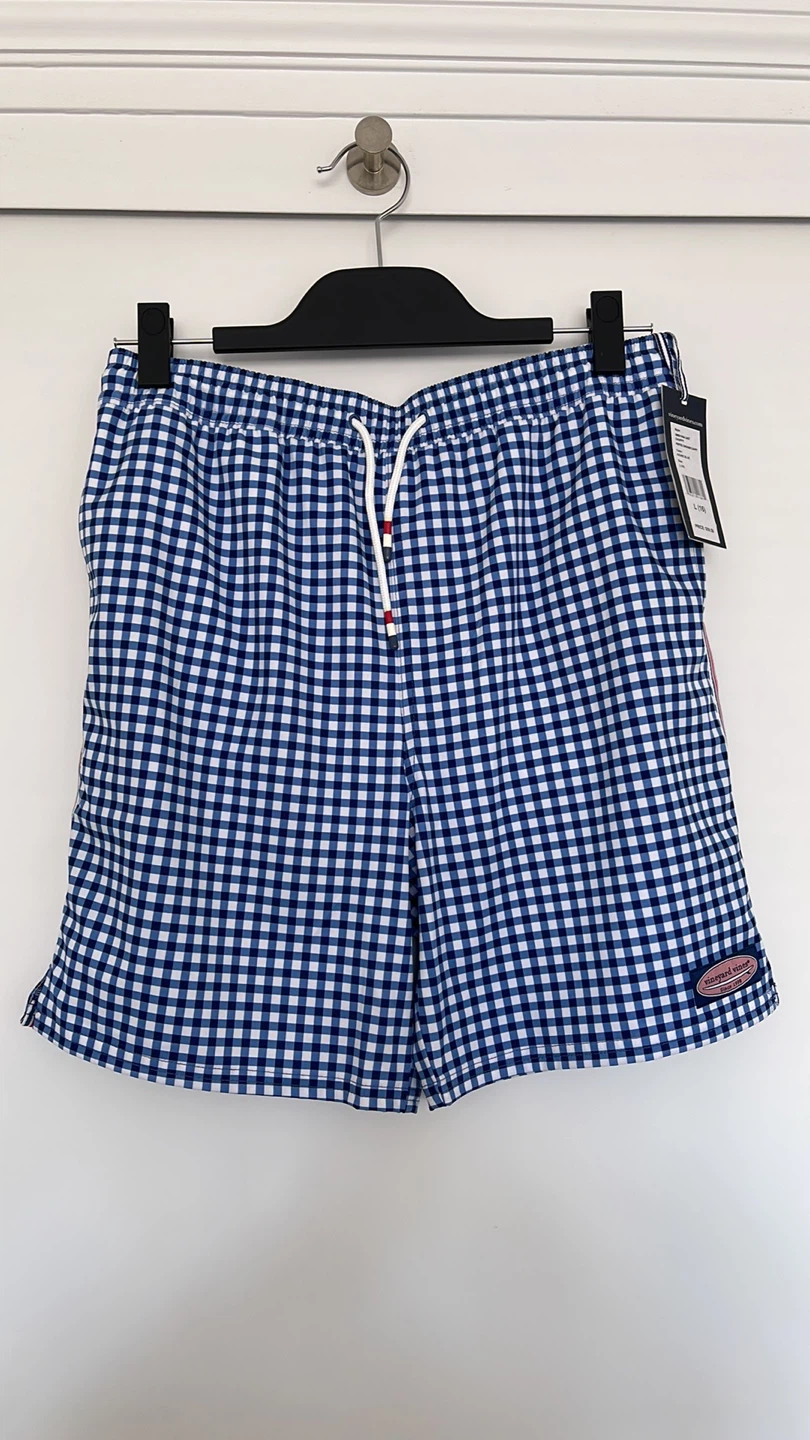 L (16) Vineyard Vines Gingham Swim Trunks - photo 5