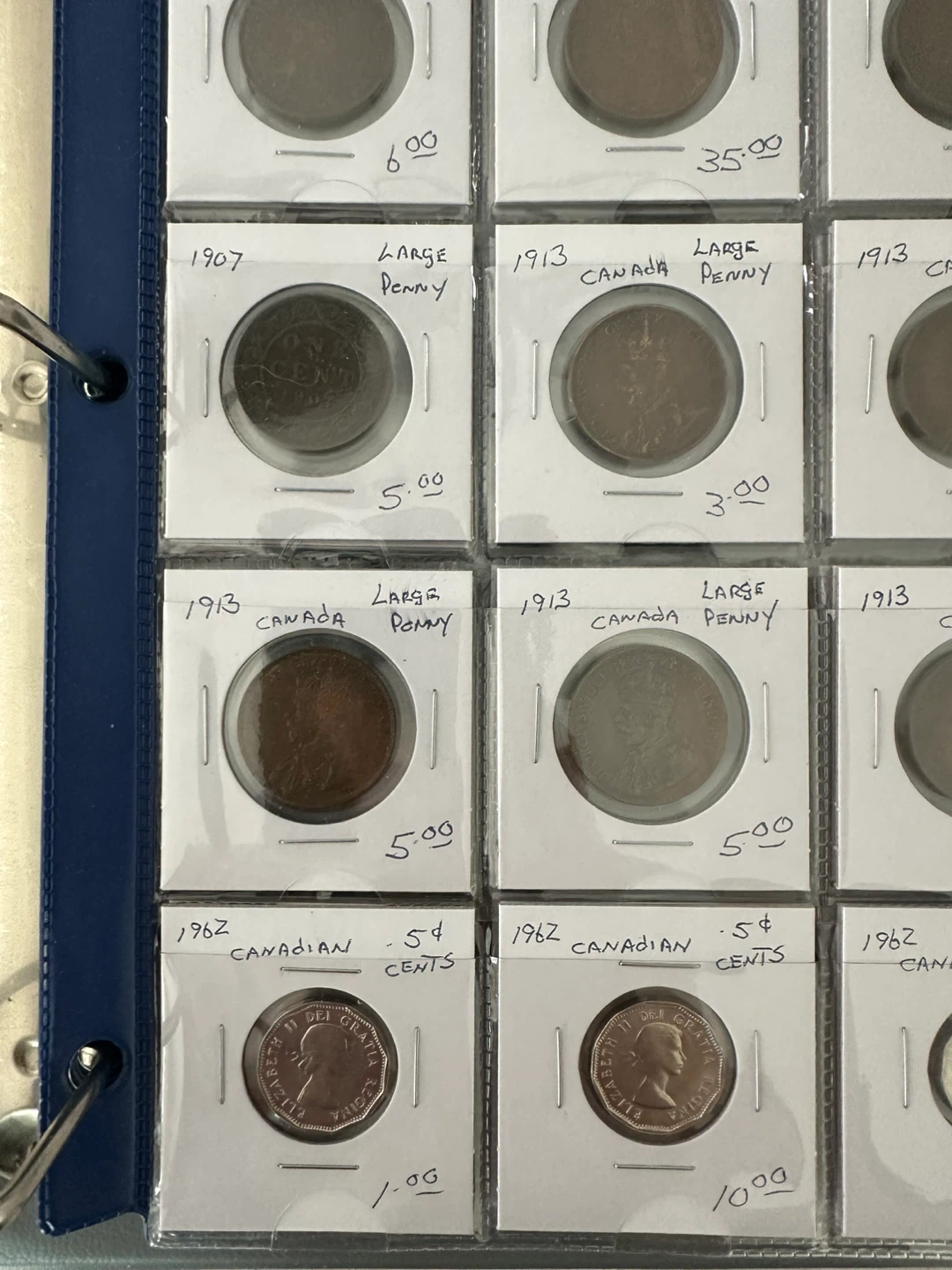 Collection of Canadian Pennies & Cents - photo 3