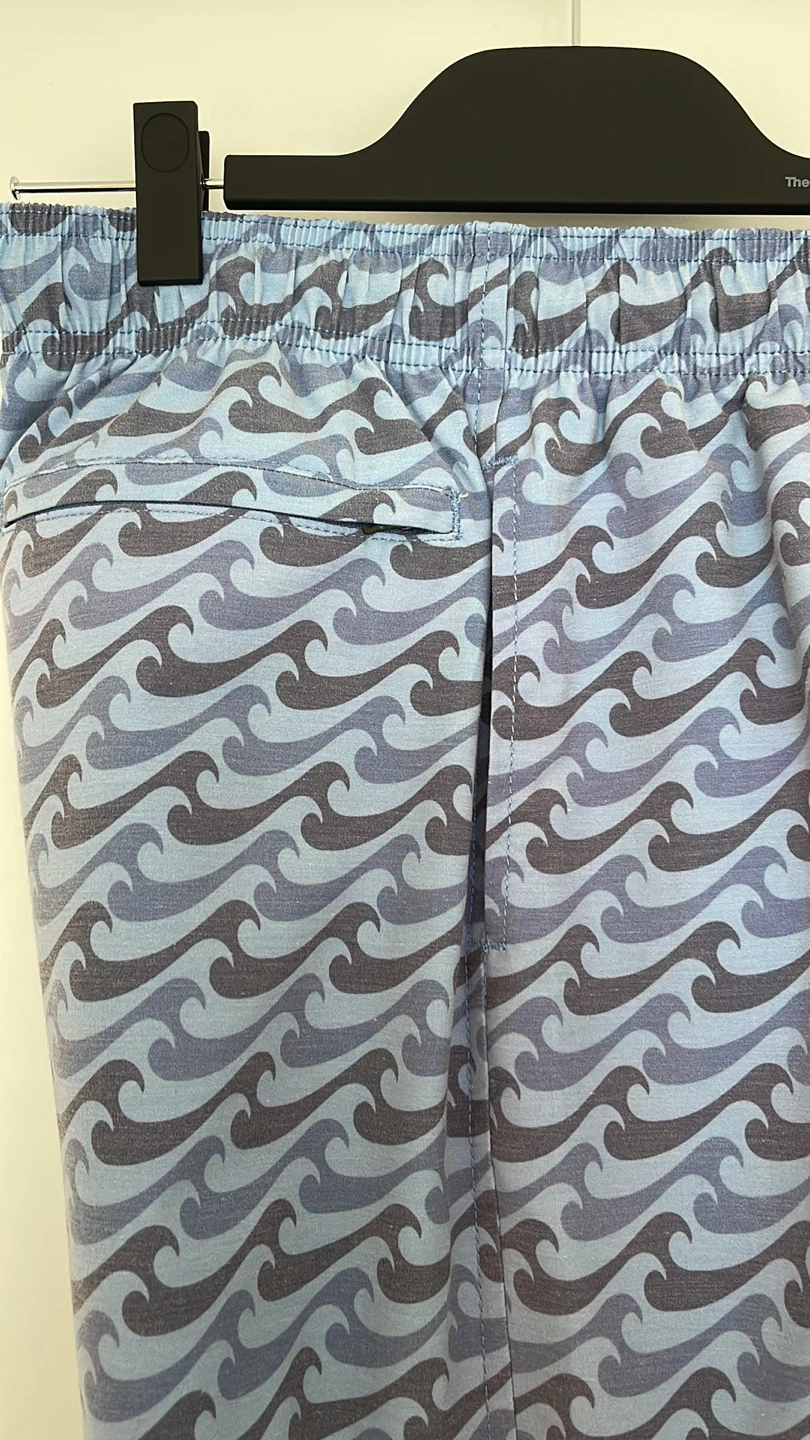 FAHERTY BRAND Men's Swim Trunks Blue Wave Pattern Size S - photo 5
