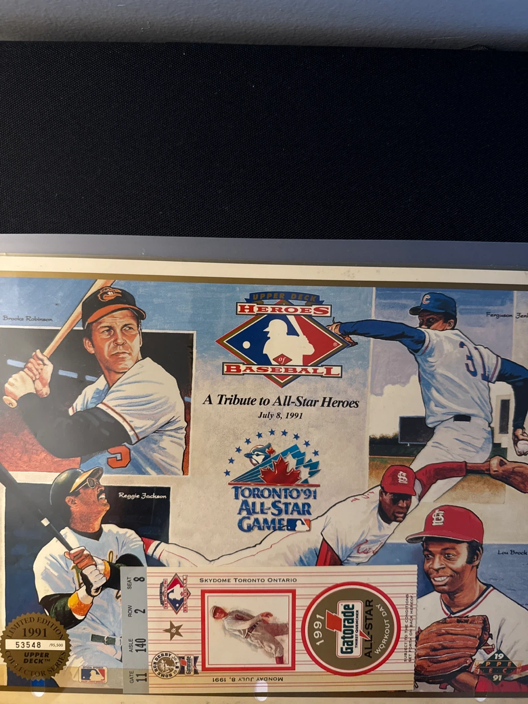 Upper Deck Baseball Heroes Tribute to All-Star Heroes 1991