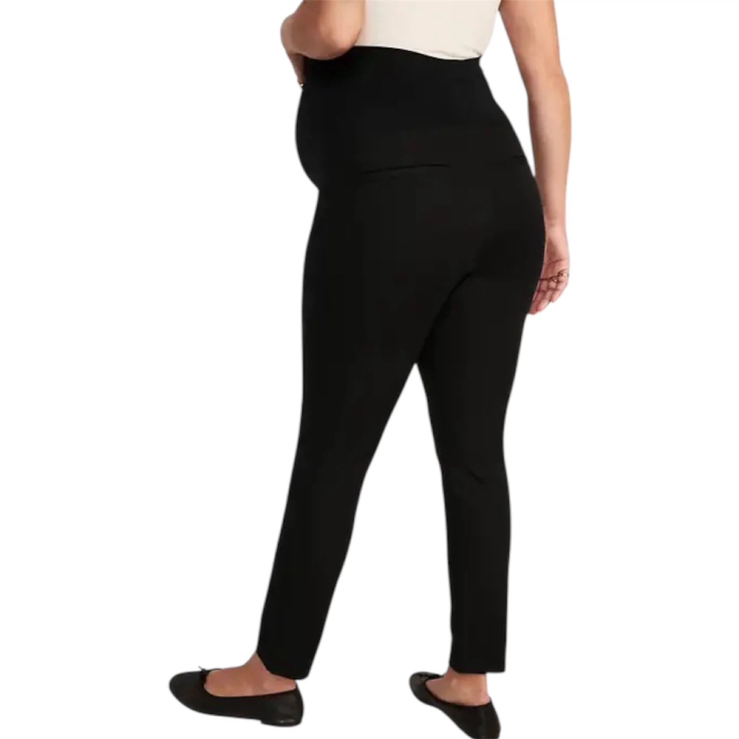 Old Navy Maternity Full-Panel Pixie Ankle Pants in Black Size 4 - photo 2