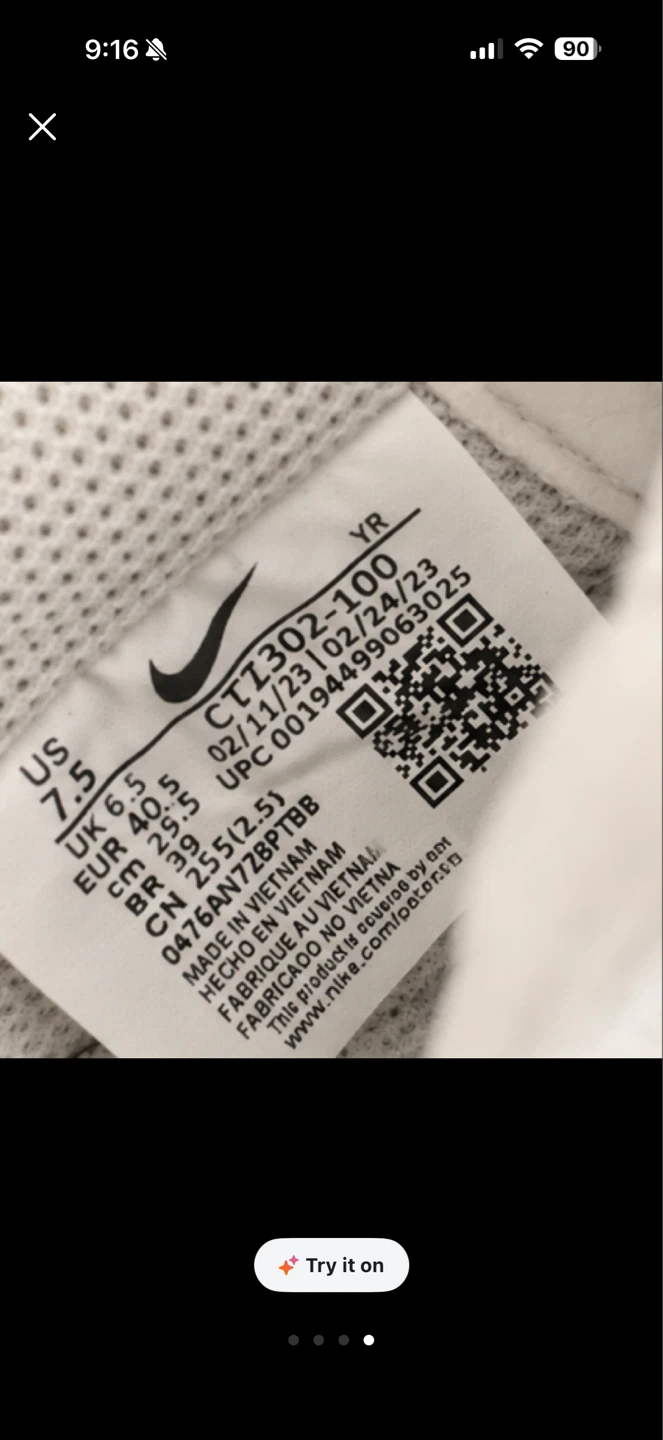 Nike Air Force 1 Low White Sneakers US 7.5 - photo 4