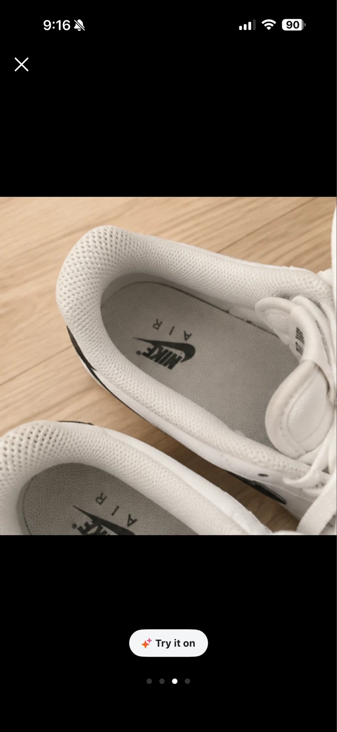 Nike Air Force 1 Low White Sneakers US 7.5 - photo 3