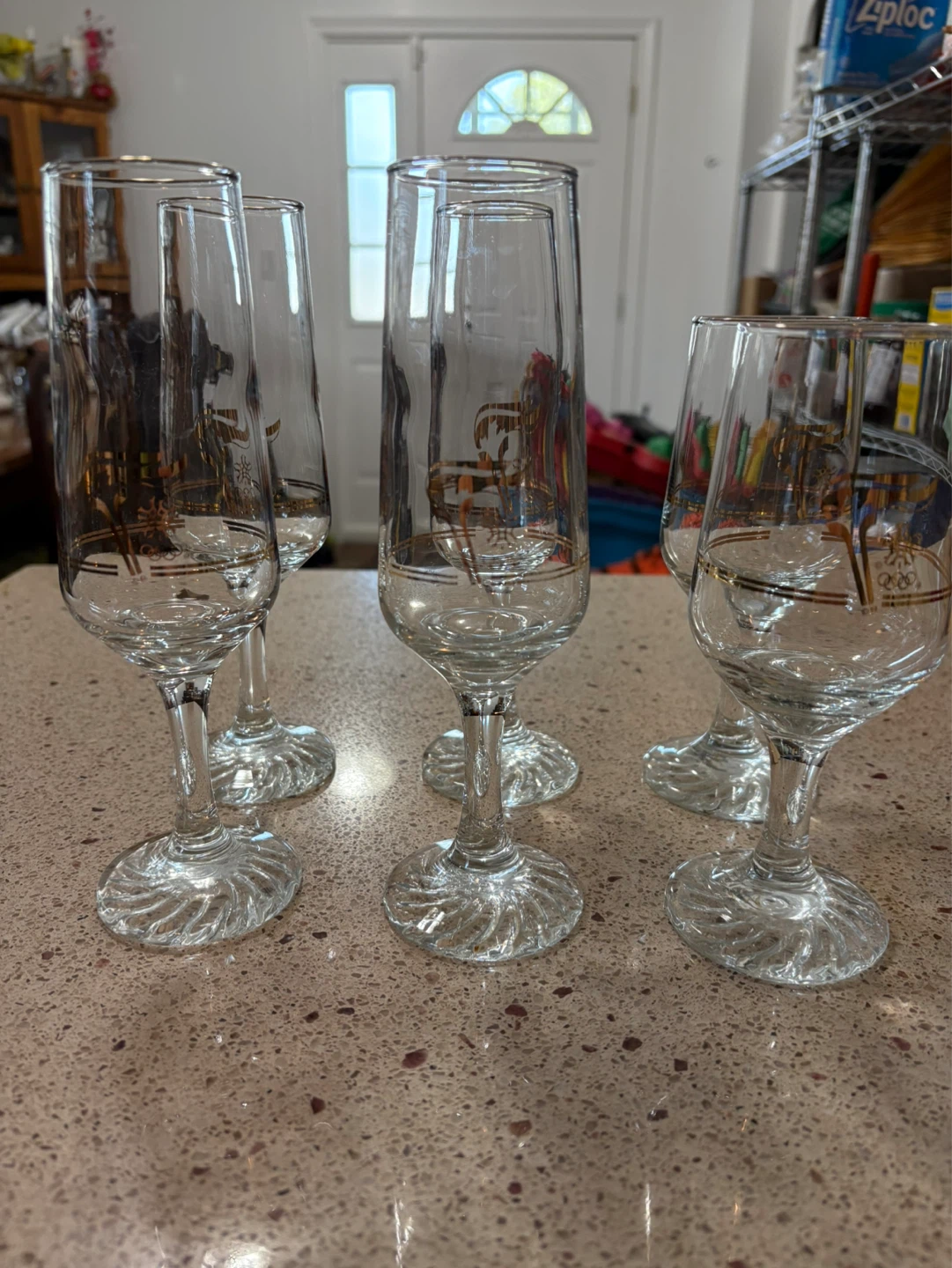 Vintage 1988 Calgary Olympic Glasses Set