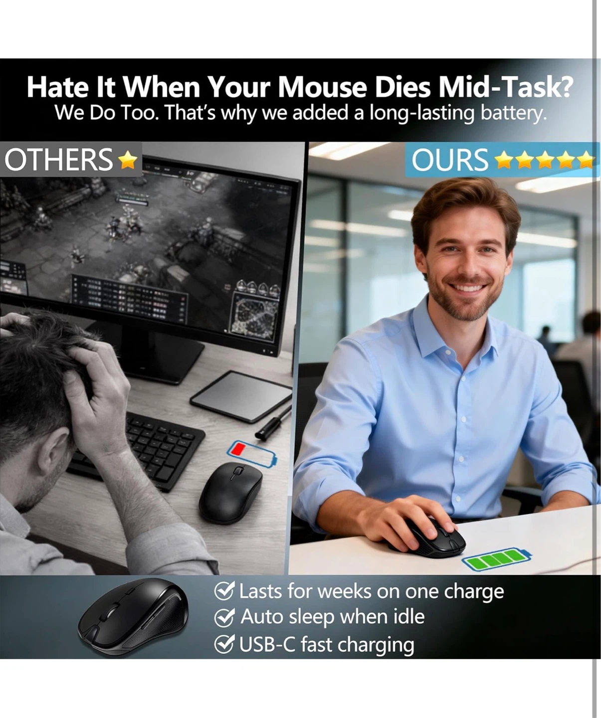 Wireless Bluetooth Mouse - photo 3