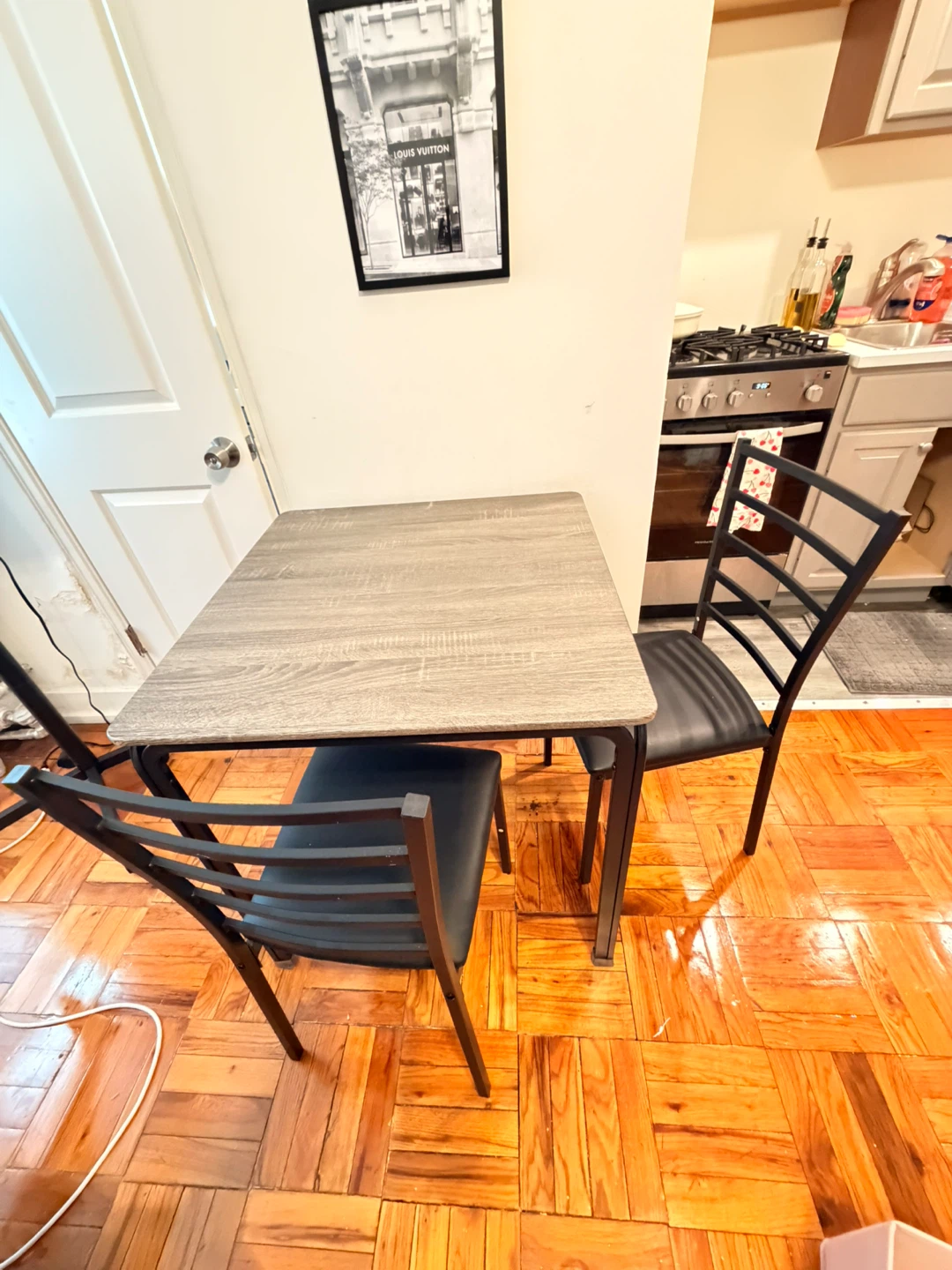 Small Dining Table with 2 Chairs