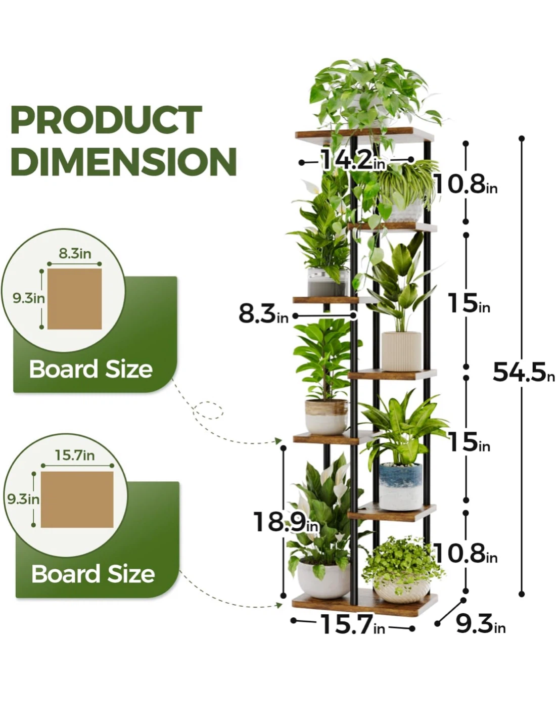 Tall Plant Stand with 6 Tiers - photo 2