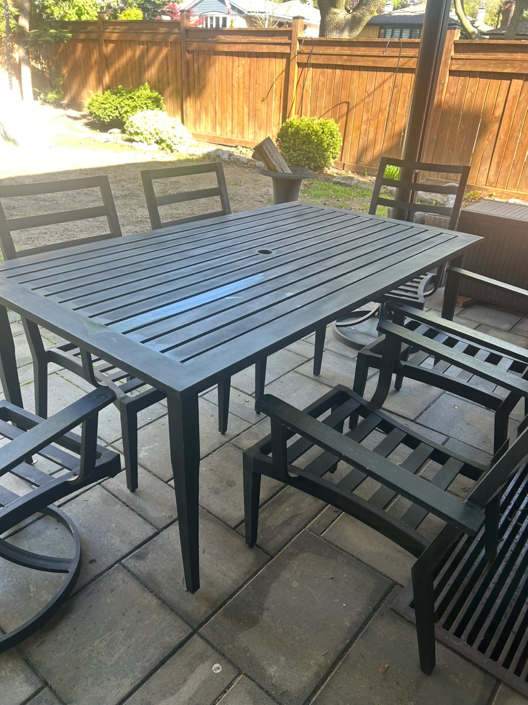 Patio Dining Set - 6 Chairs and Table - photo 3