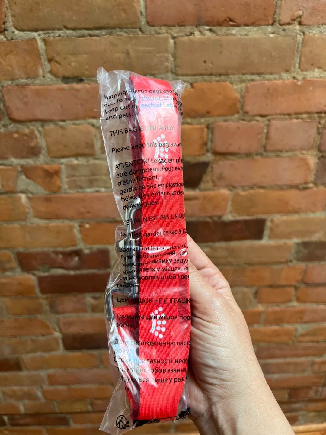 Free red dog leash