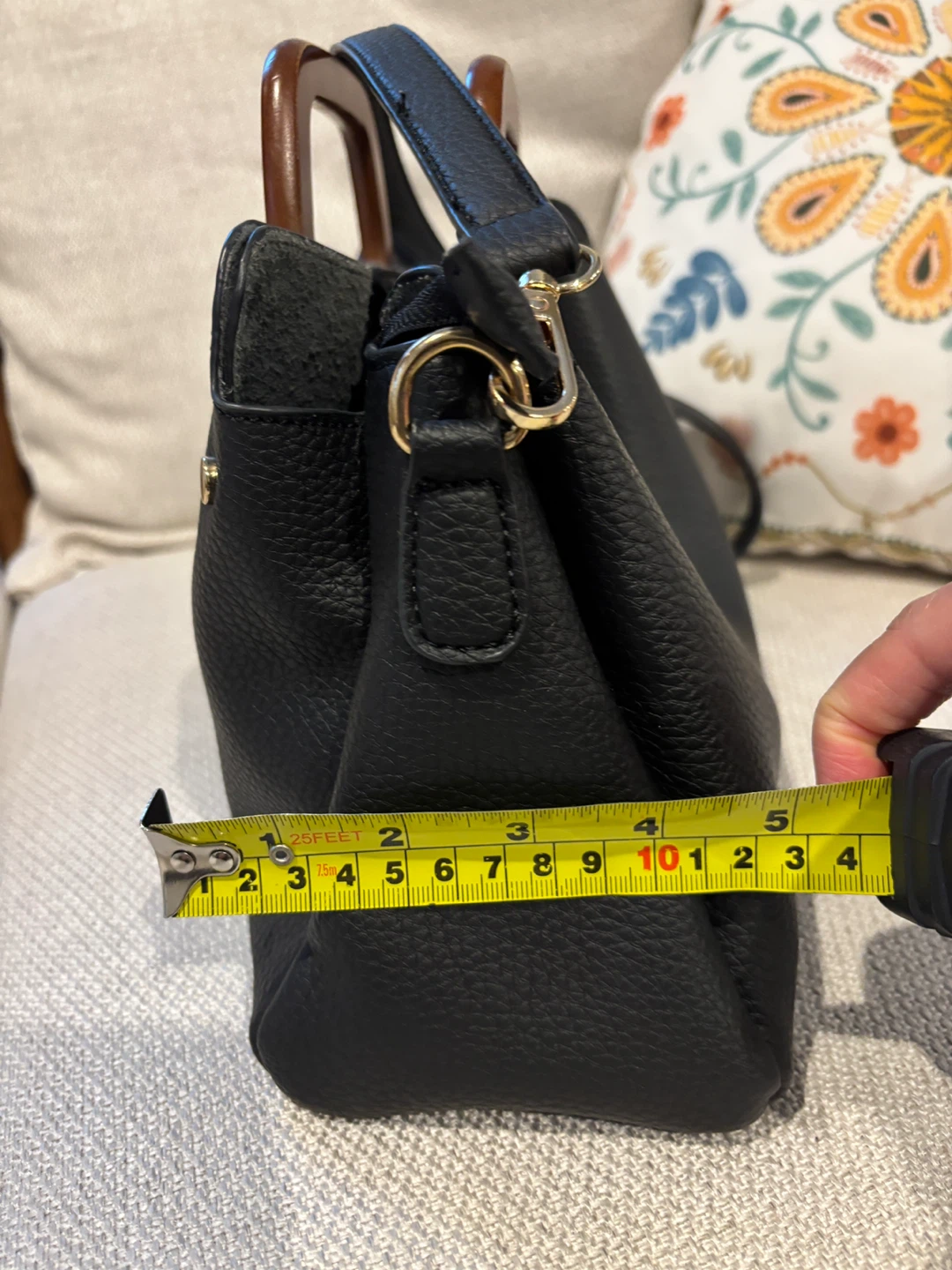 Black Top Handle Handbag - photo 2