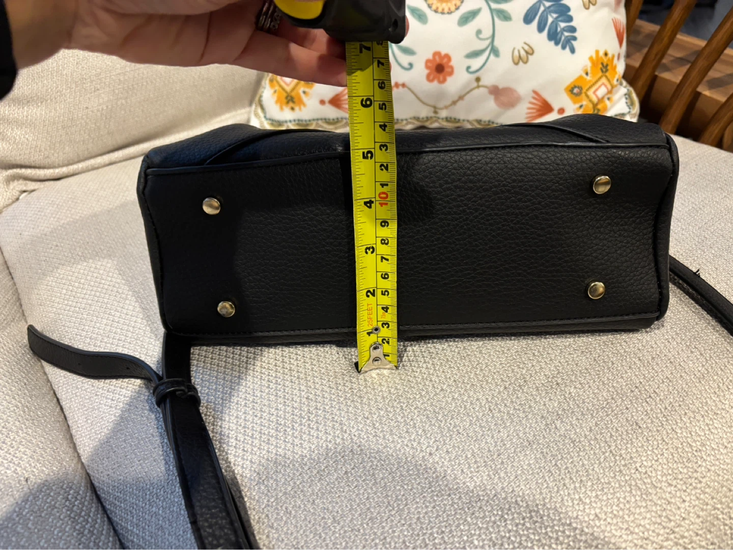 Black Top Handle Handbag - photo 4
