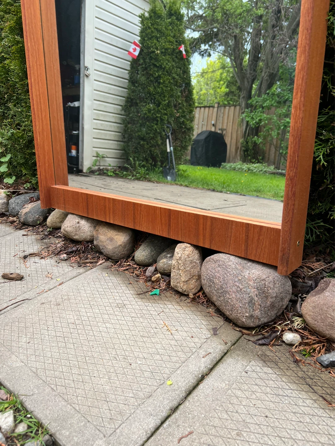 MCM Teak Mirror - photo 4