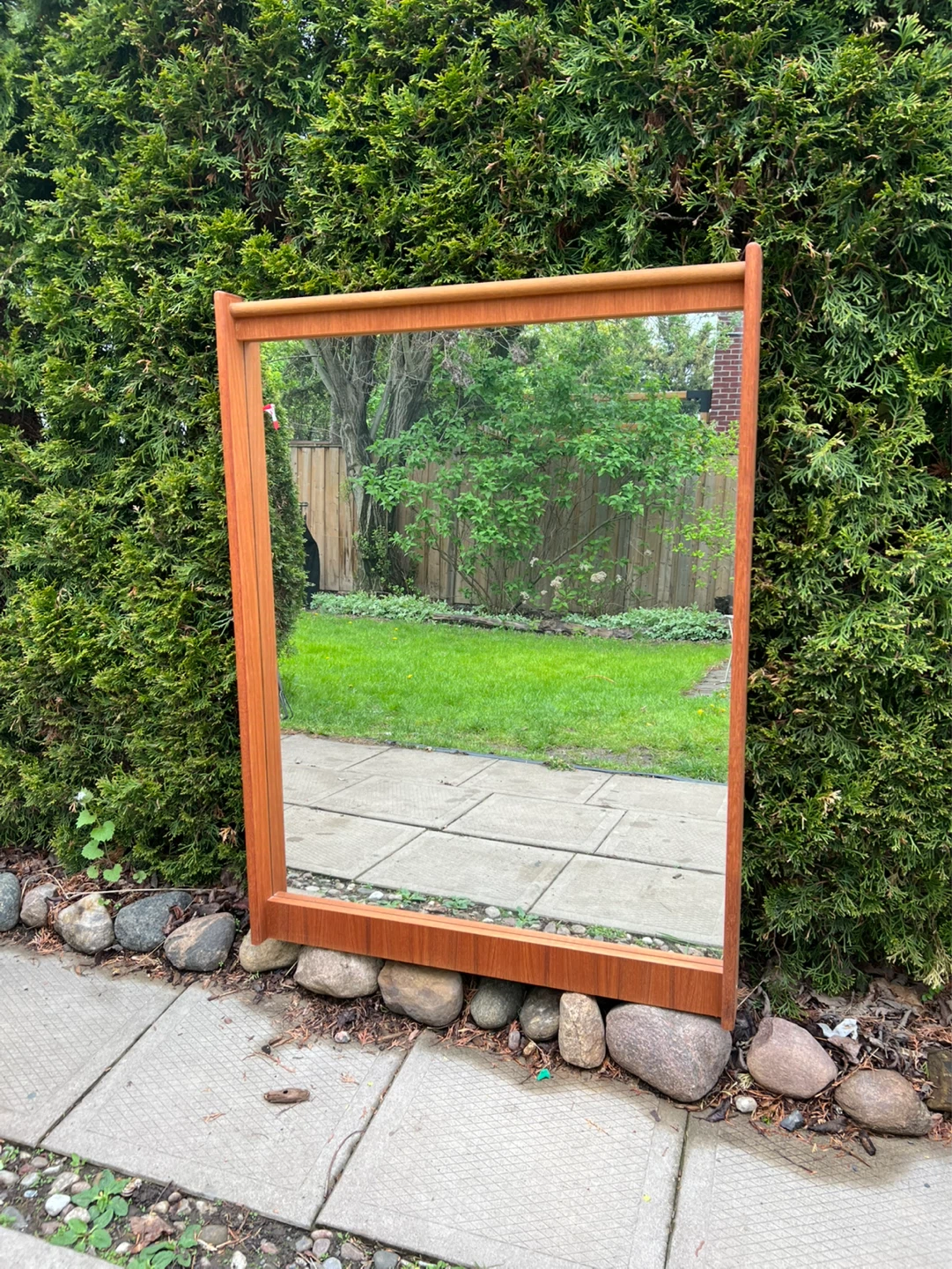 MCM Teak Mirror