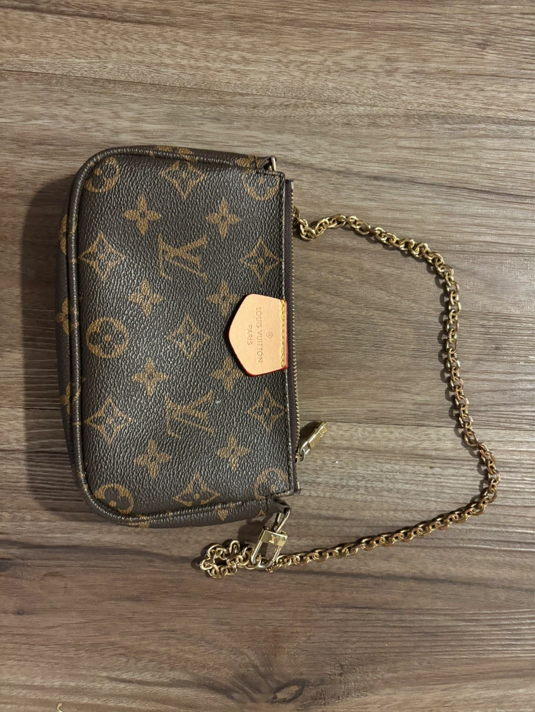 Louis Vuitton Monogram Pouch with Chain