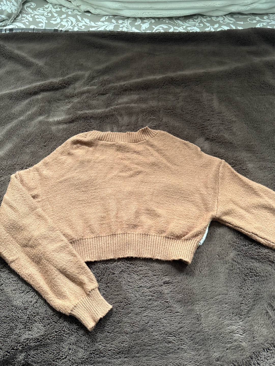 Garage Argyle Cropped Cardigan - Size P/S - photo 3