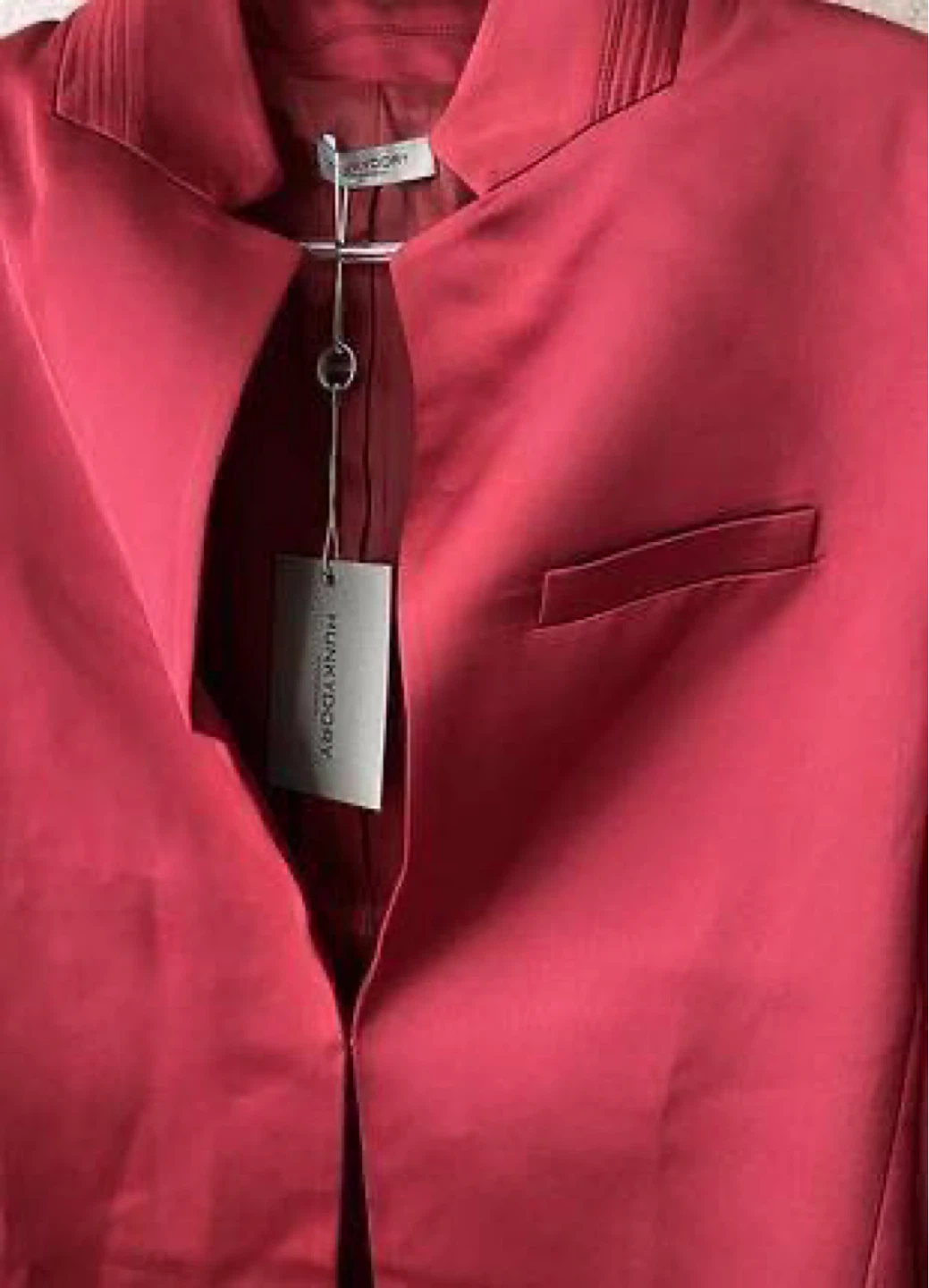 Hunkydory Red Satin Blazer – Size M - photo 3