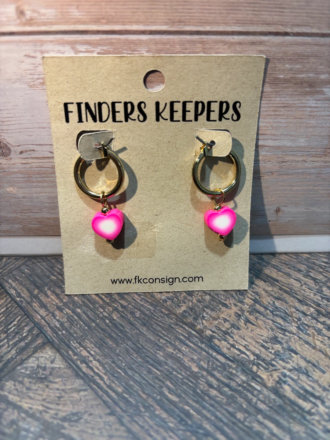 Finders Keepers Heart Hoop Earrings