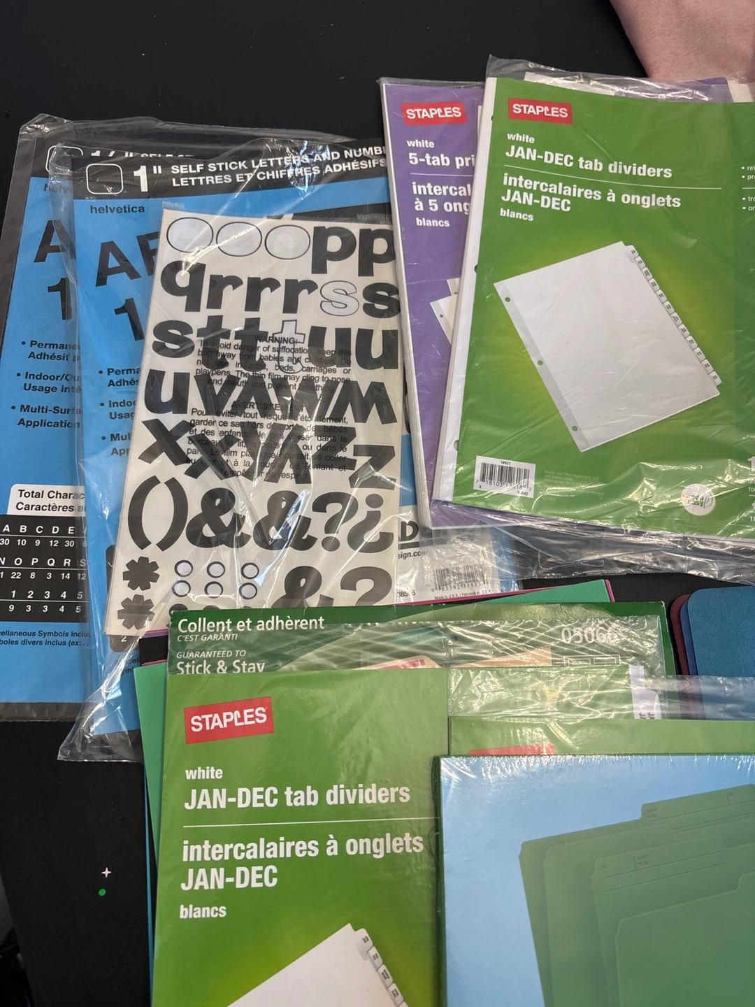 Staples Letter Size File Folders and Jan-Dec Tab Dividers - photo 2