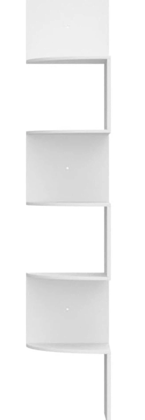 White 5-Tier Corner Shelf - photo 4
