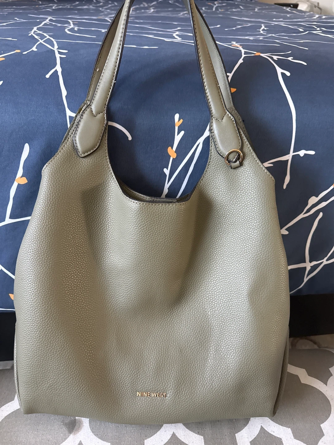 Nine West Hobo Handbag - Olive Green