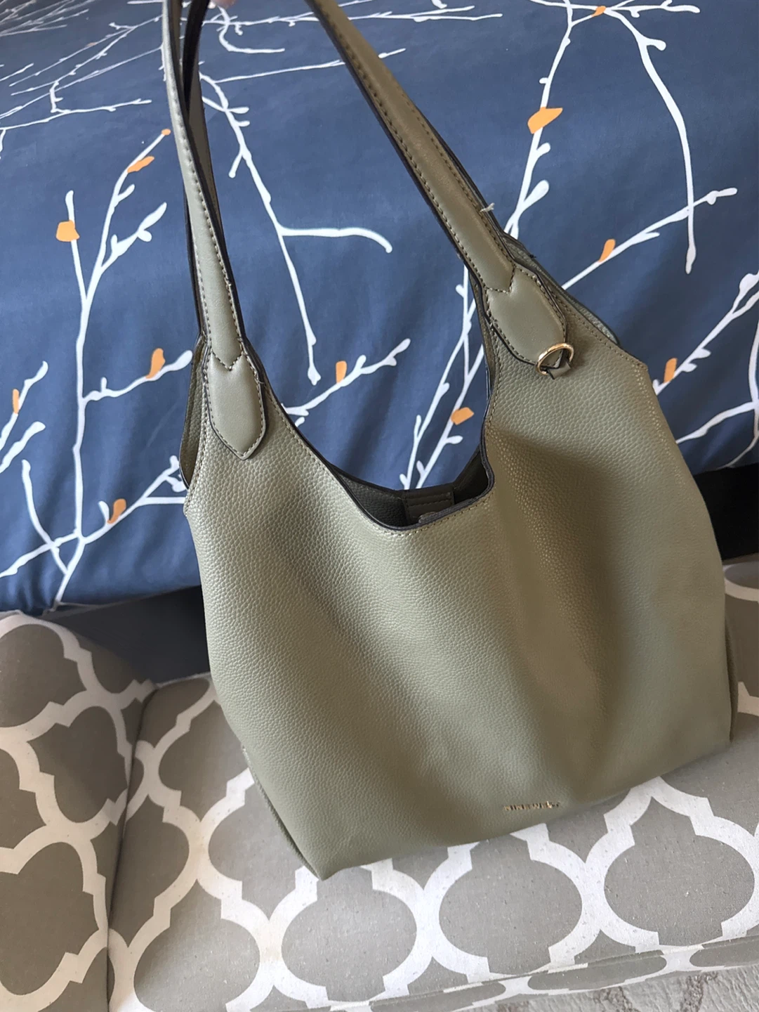 Nine West Hobo Handbag - Olive Green - photo 3