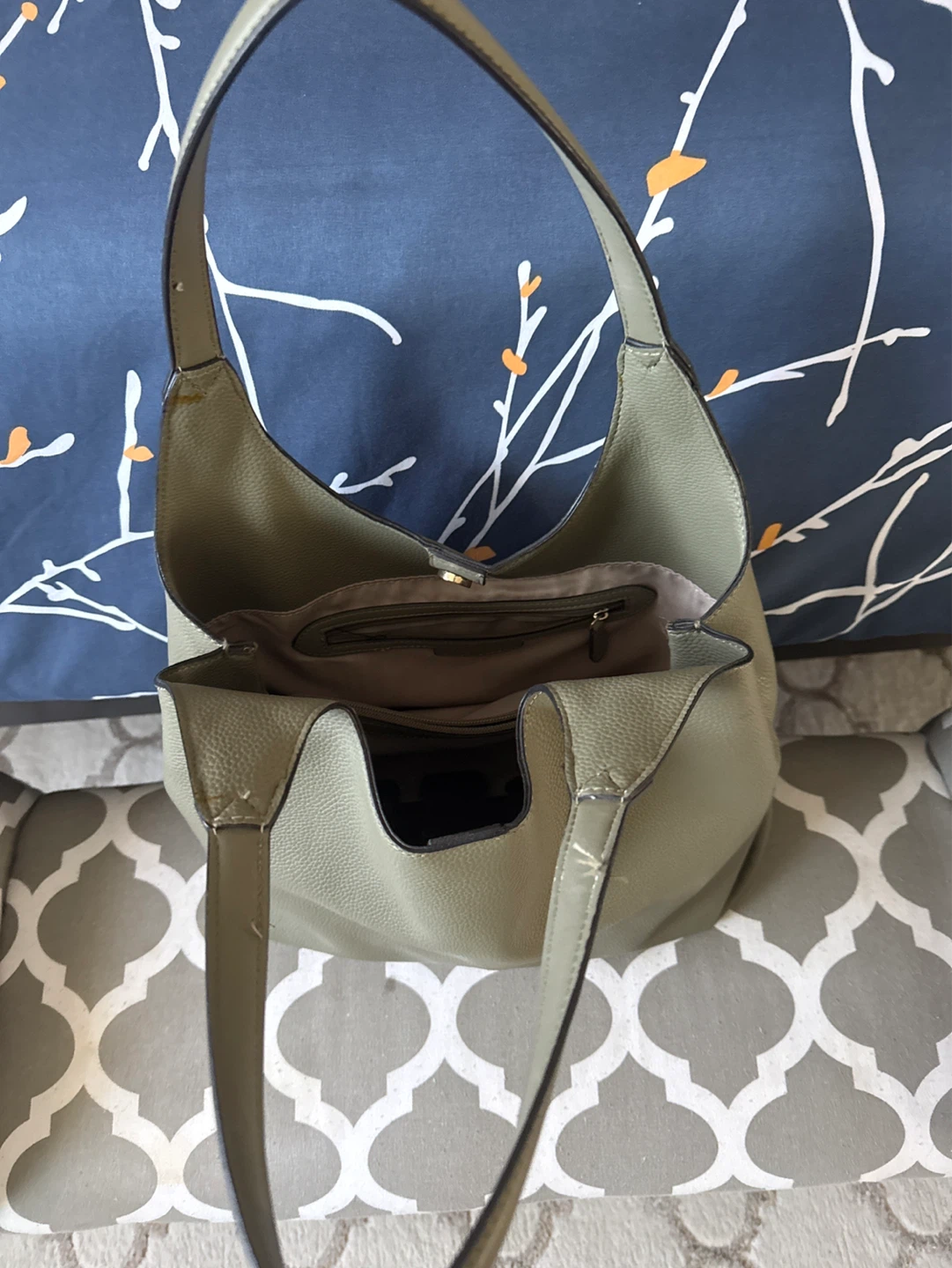 Nine West Hobo Handbag - Olive Green - photo 2