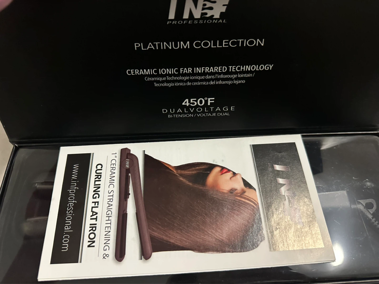 INF Platinum Collection 1" Flat Iron (Ad up = Available) - photo 5