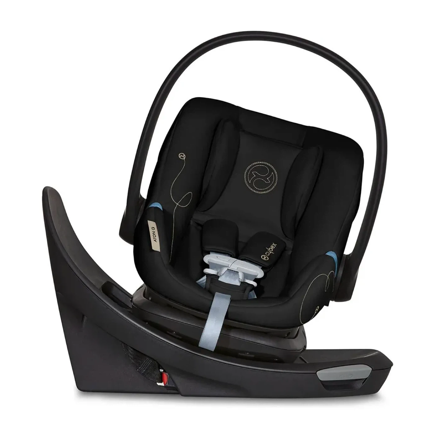 Cybex Aton G Swivel Infant Car Seat with Base, Moon Black