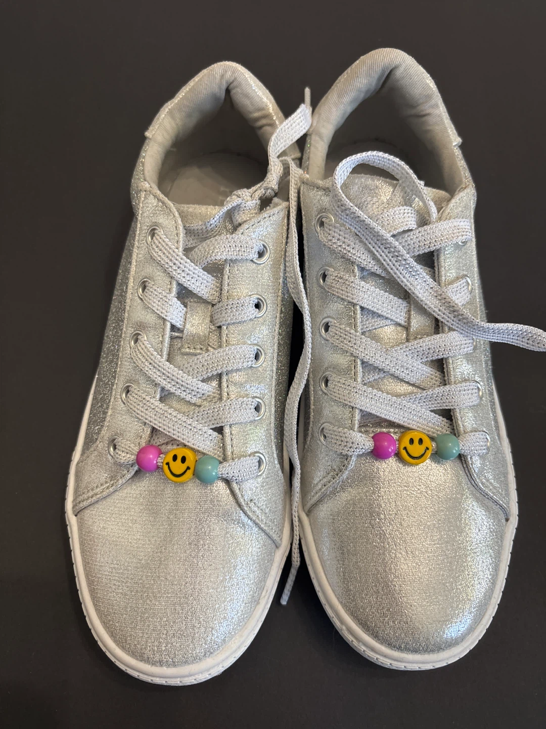 The Children's Place Silver Glitter Sneakers Size 5