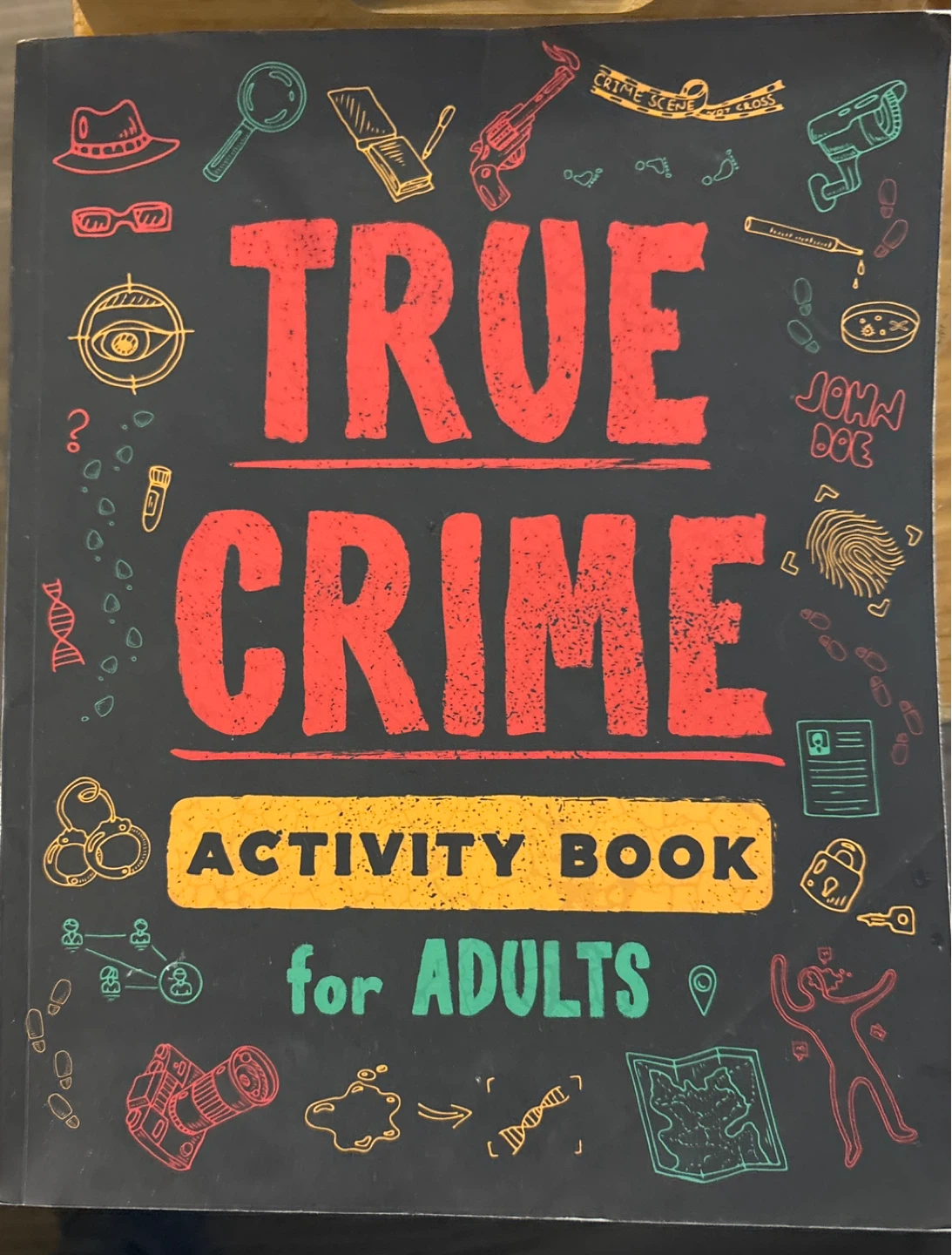 True Crime Activity Book for Adults