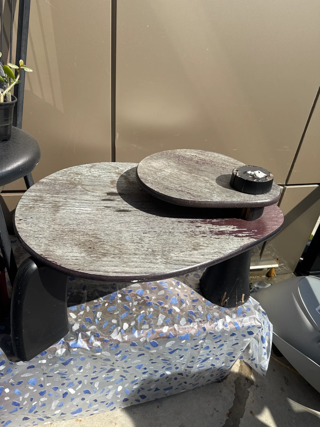Wooden Stacked Side Table - photo 2