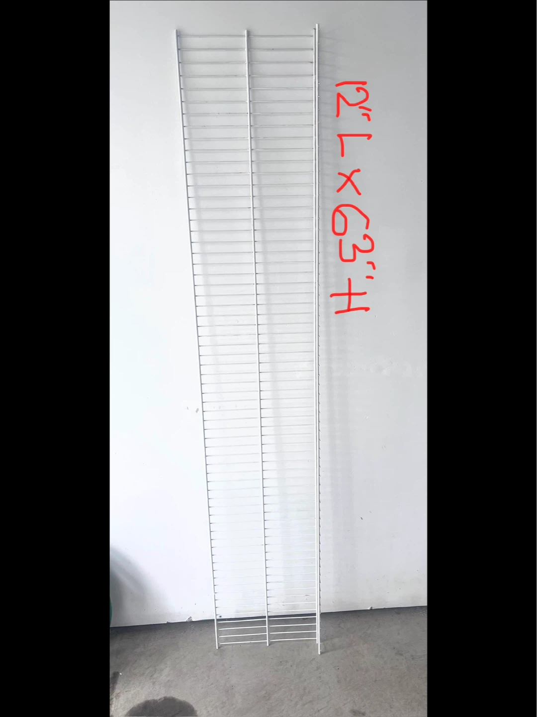 White wire shelving unit parts - photo 2