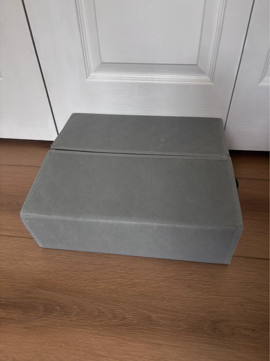 Grey Fabric Storage Box Organizer