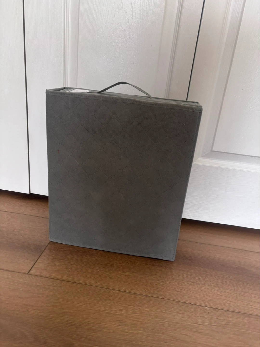 Grey Fabric Storage Box Organizer - photo 3