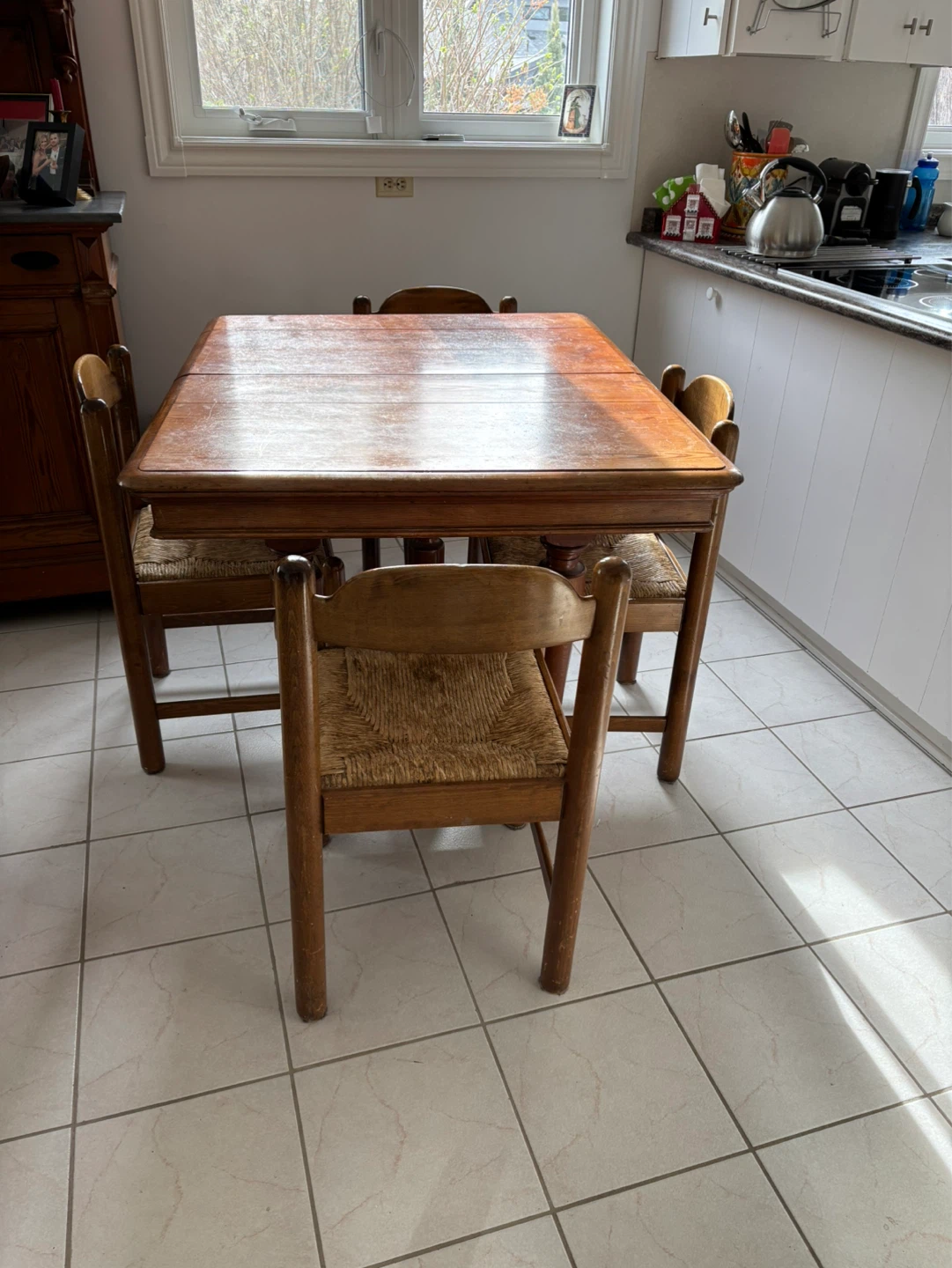 Wooden Dining Table Set with 6 chairs - photo 4