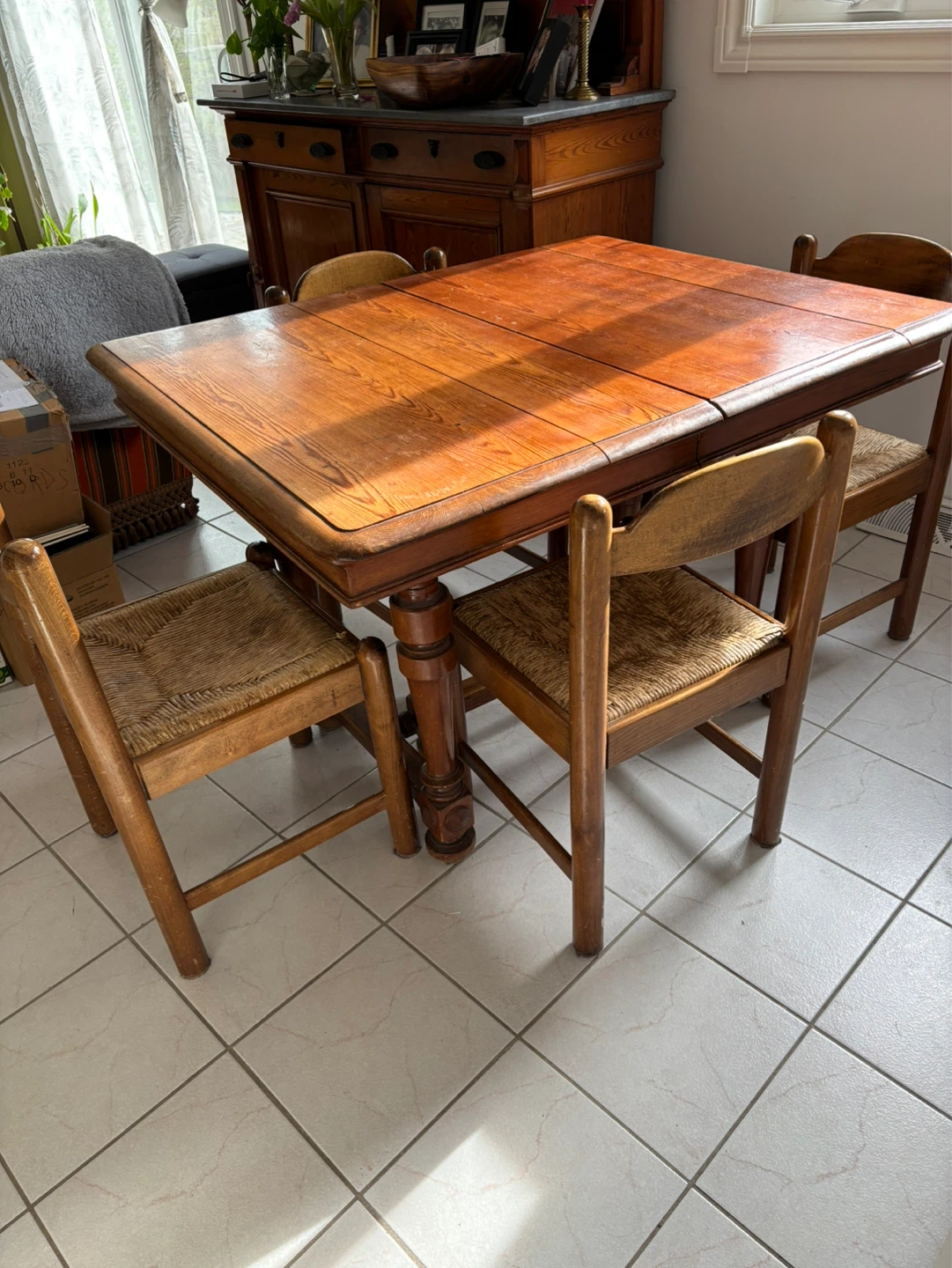 Wooden Dining Table Set with 6 chairs - photo 3