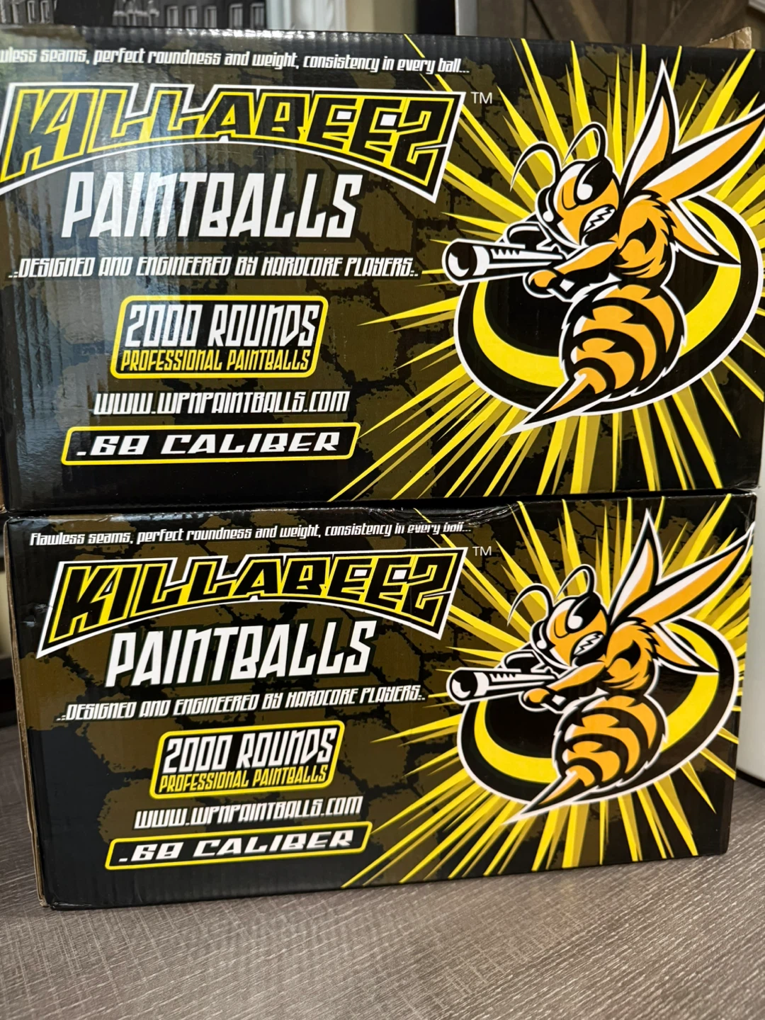WPN Killabeez Paintballs - 2000 Rounds - .68 Caliber