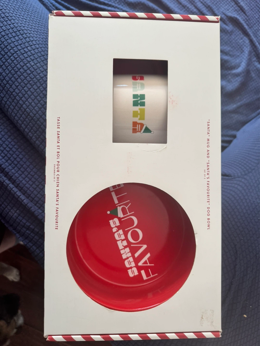 BRAND NEW "Santa" Mug and "Santa's Favourite" Dog Bowl Set