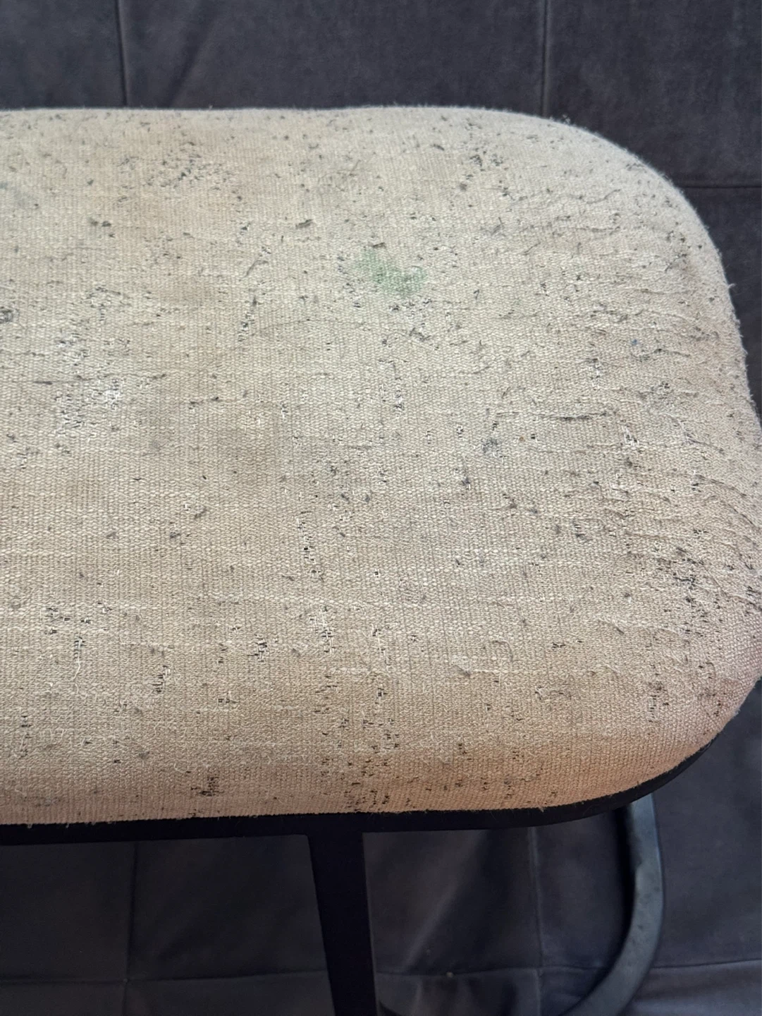 Light Beige Upholstered Bench - photo 5
