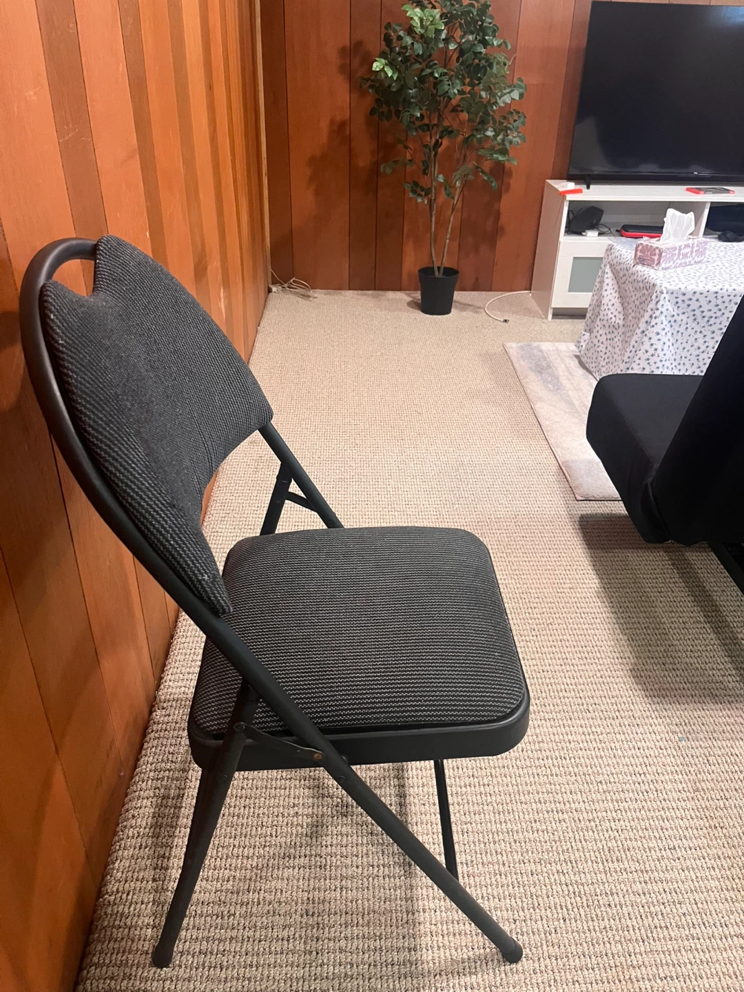 Black Folding Chair - photo 3
