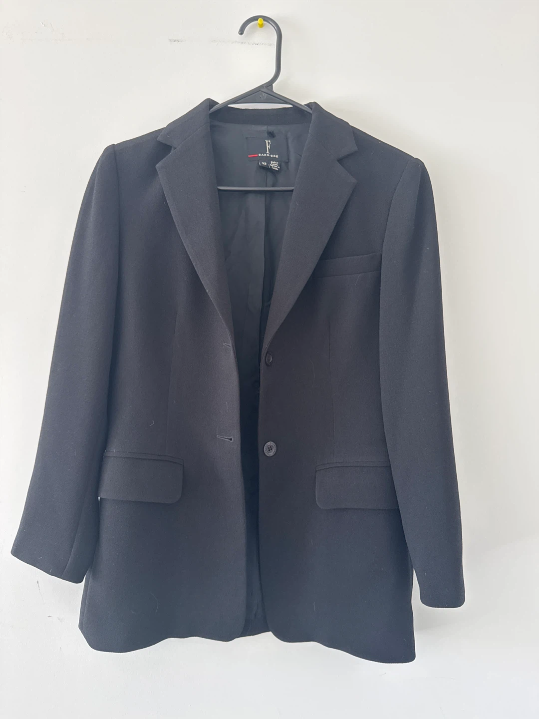 F Carriere Black Blazer - Size 32