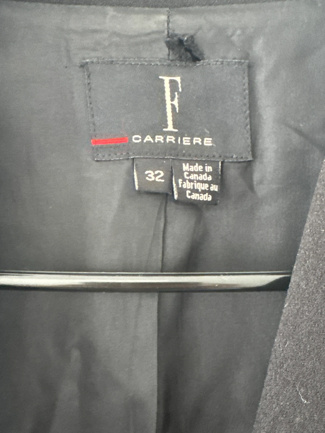 F Carriere Black Blazer - Size 32 - photo 2