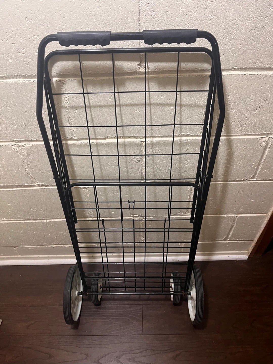 Big Black Folding Shopping Cart - photo 2