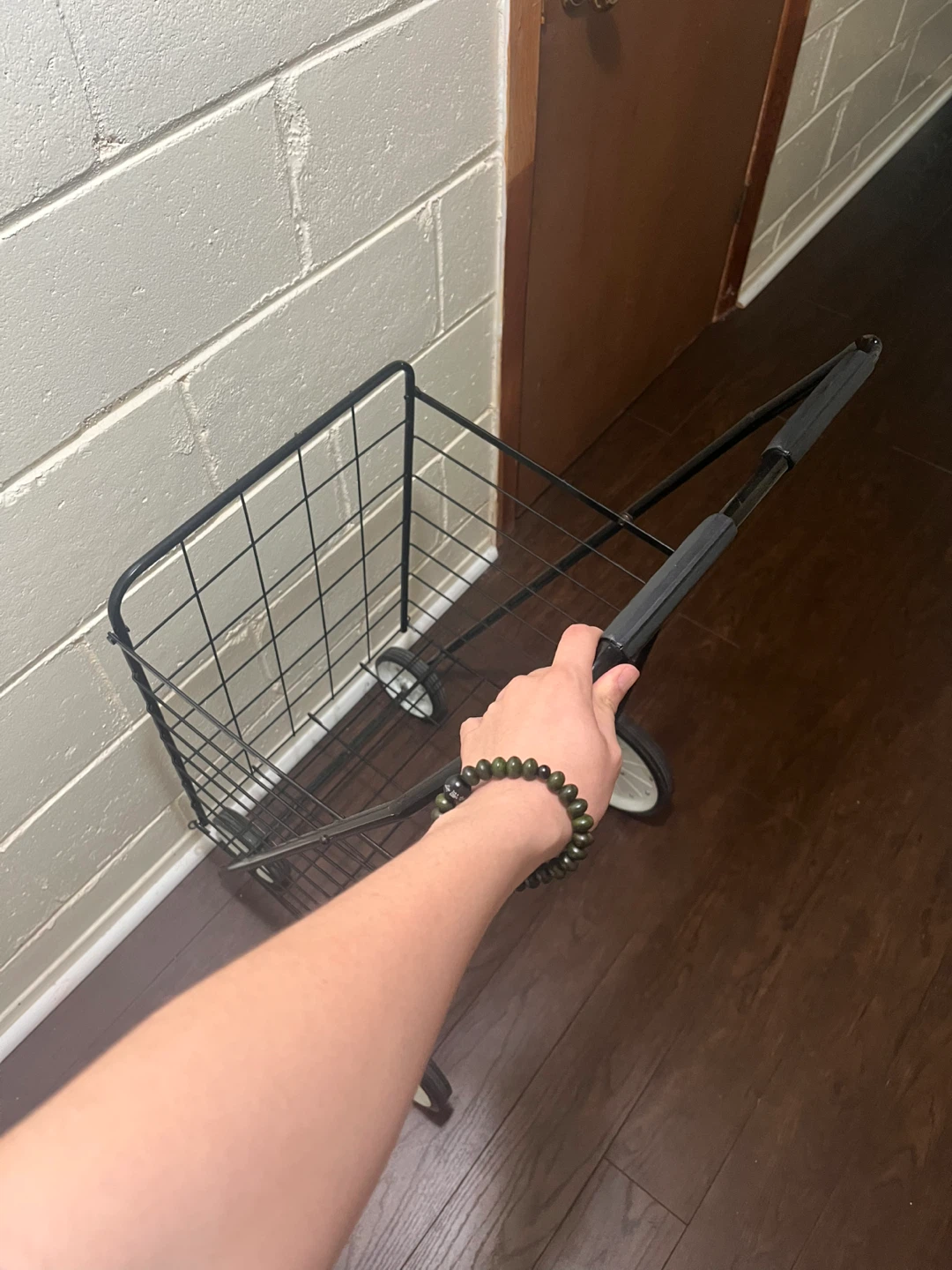 Big Black Folding Shopping Cart - photo 4