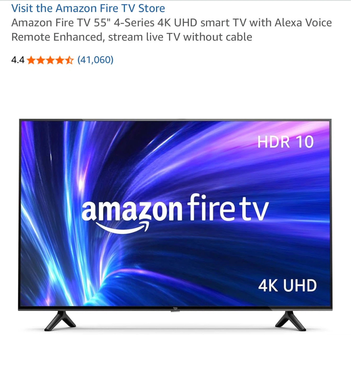 Amazon Fire TV 55" 4-Series 4K UHD Smart TV