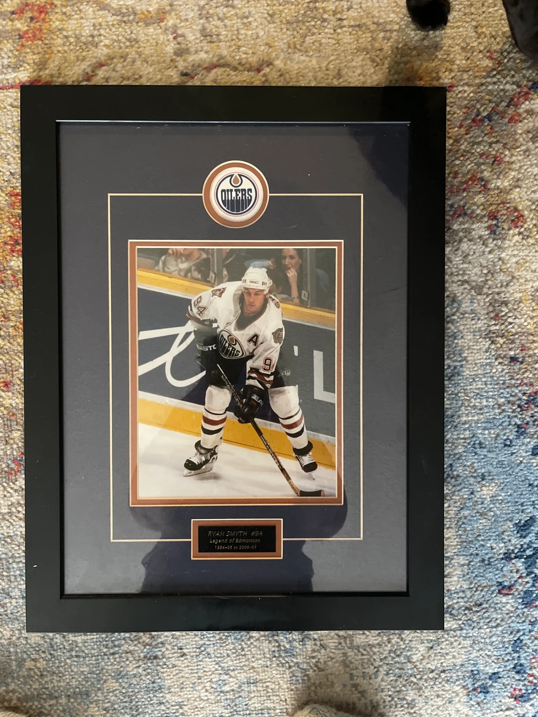 Framed Ryan Smyth #94 Edmonton Oilers Photo