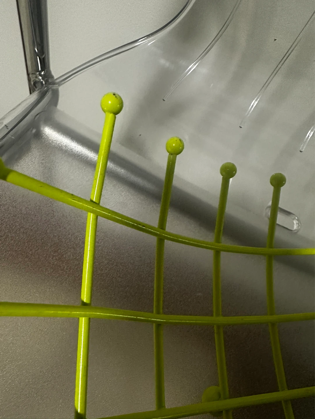 Vintage Ikea Lime Green Wire Fruit Bowl - photo 3
