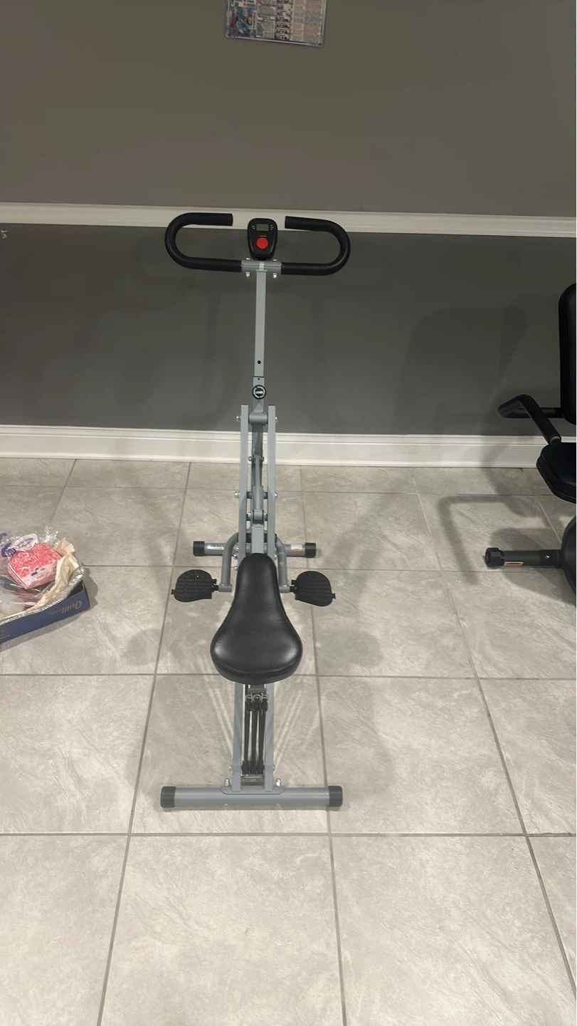 Sunny Health & Fitness Squat Assist Row-N-Ride Trainer